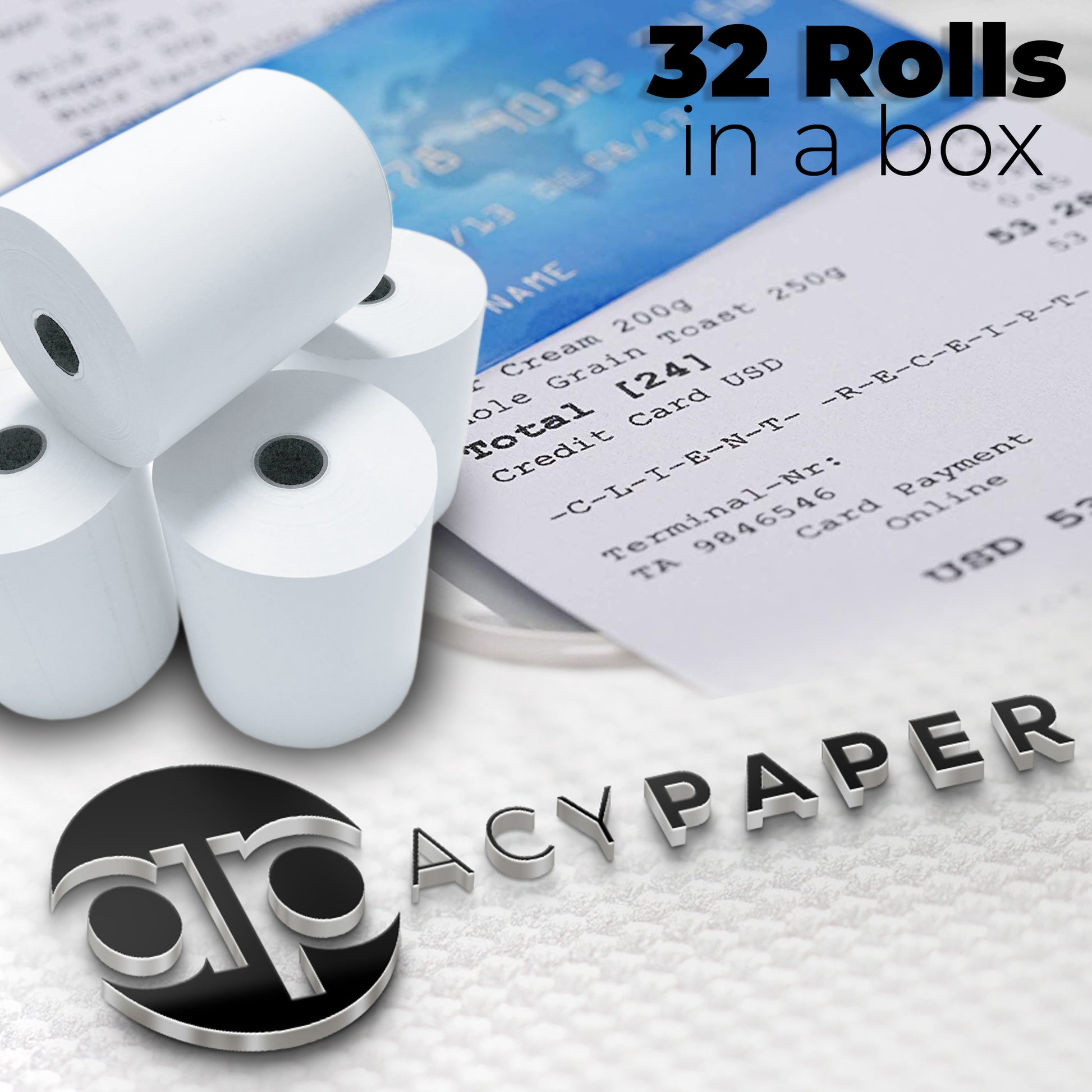 POS Paper Rolls (32 Rolls/Case)