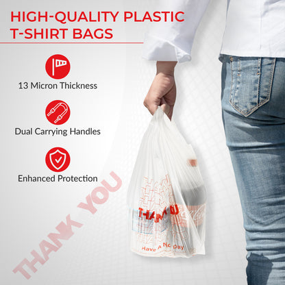 1/6 Barrel Thank you -Plastic Shopping Bag - Wholesale